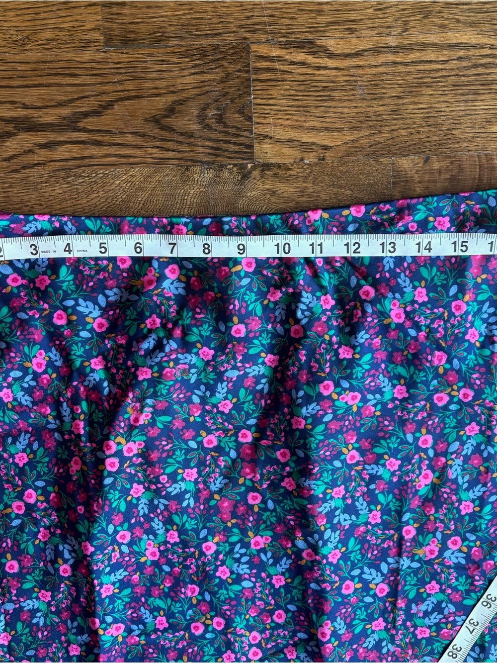 J. Crew Navy Floral Skirt | Size Large | Pull On | NWT - Picture 4 of 6